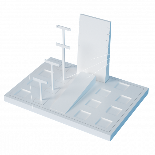 Трафарет для подиума центральной выкладки №2