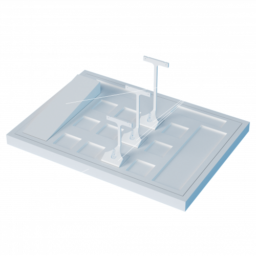 Трафарет для подиума центральной выкладки №4