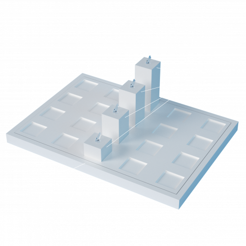 Трафарет для подиума центральной выкладки №5