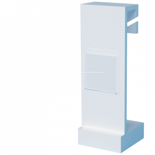 Подставка под серьги Г-образная камень 100мм 